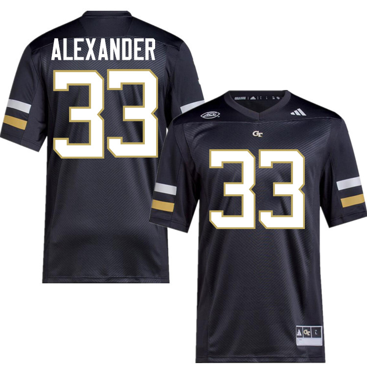 Matthew Alexander Georgia Tech Jerseys,Georgia Tech Yellow Jackets College Football Uniforms-Black